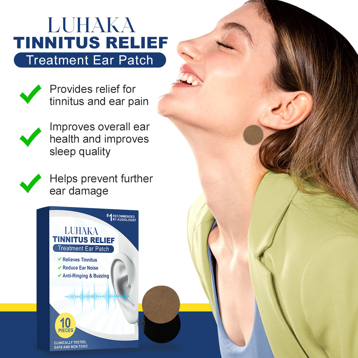 Luhaka Tinnitus Relief Treatment Ear Patch