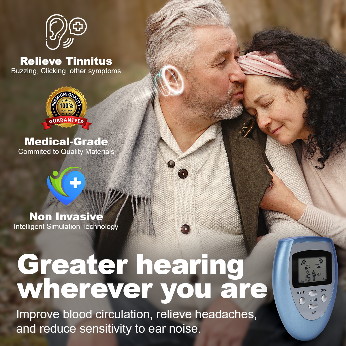 Luhaka™ AuraPulse Tinnitus Relief EMS Pads